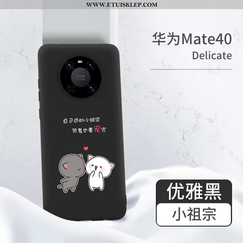 Futerał Huawei Mate 40 Silikonowe Anti-fall Czarny All Inclusive Etui Telefon Komórkowy Kup