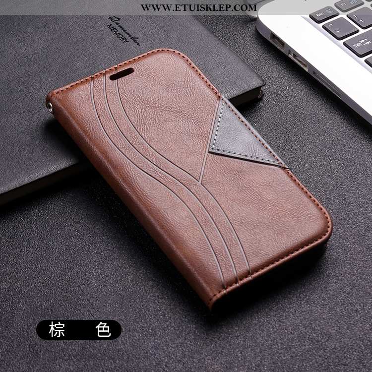 Futerał Xiaomi Redmi 9 Trendy Skórzane Etui Pokrowce Czerwony All Inclusive Składać Tani