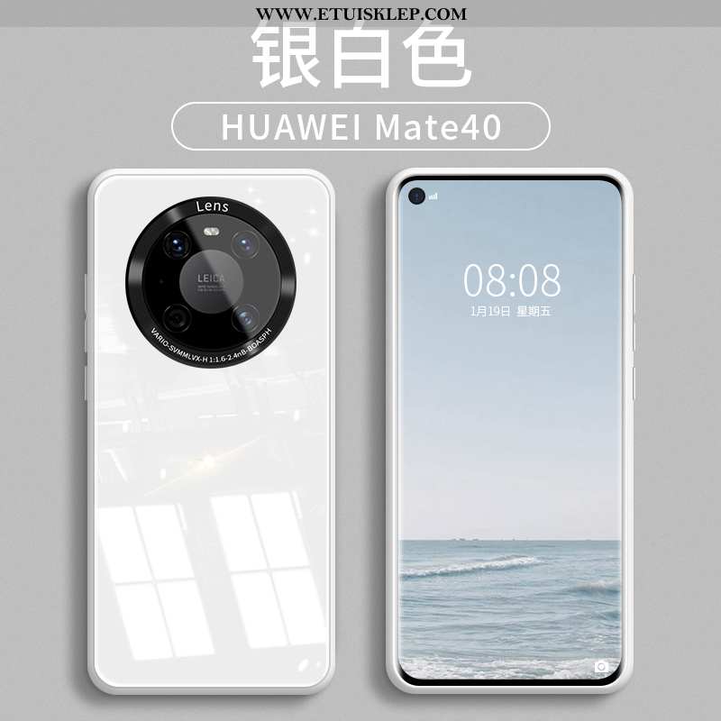 Obudowa Huawei Mate 40 Szkło Trendy Etui Nowy Telefon Komórkowy Silikonowe Niebieski Dyskont