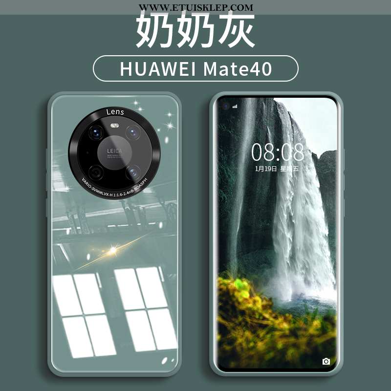 Obudowa Huawei Mate 40 Szkło Trendy Etui Nowy Telefon Komórkowy Silikonowe Niebieski Dyskont