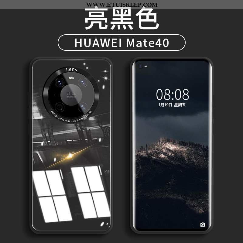 Obudowa Huawei Mate 40 Szkło Trendy Etui Nowy Telefon Komórkowy Silikonowe Niebieski Dyskont