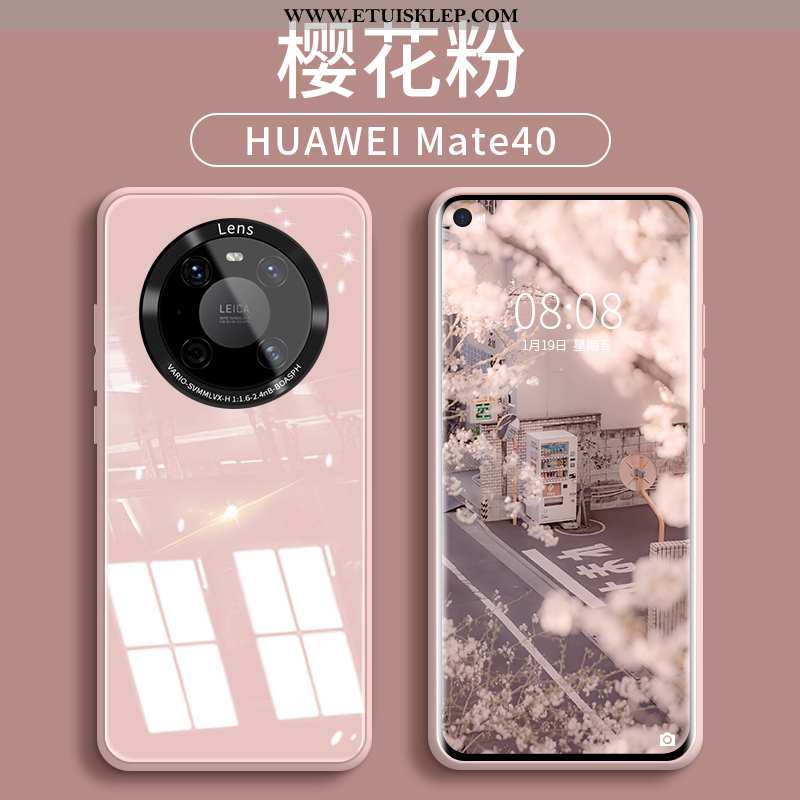 Obudowa Huawei Mate 40 Szkło Trendy Etui Nowy Telefon Komórkowy Silikonowe Niebieski Dyskont