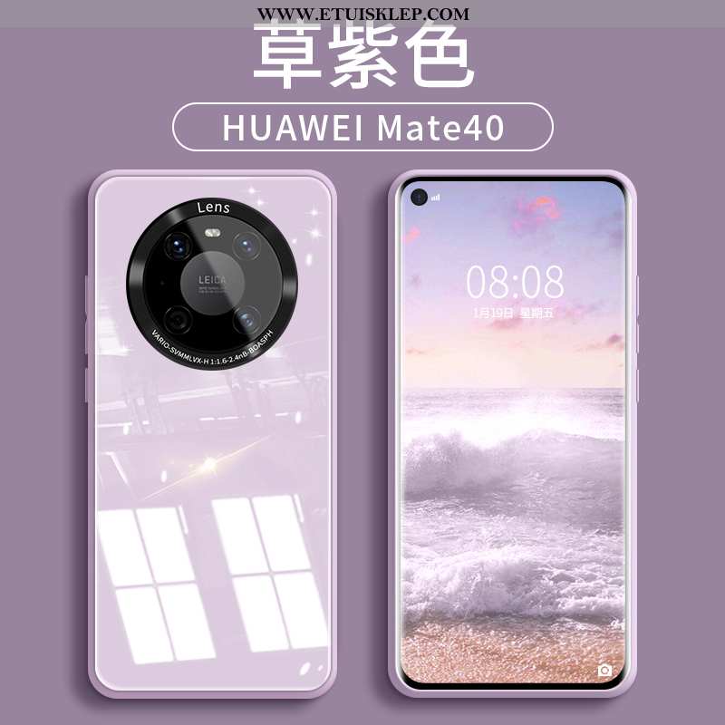 Obudowa Huawei Mate 40 Szkło Trendy Etui Nowy Telefon Komórkowy Silikonowe Niebieski Dyskont