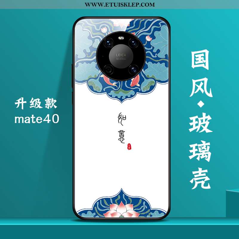 Pokrowce Huawei Mate 40 Kreatywne Futerał Wiatr Niebieski Nowy Chiński Styl Szkło Na Sprzedaż