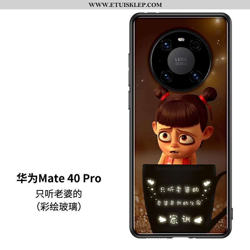 Pokrowce Huawei Mate 40 Pro Trendy Futerał Telefon Komórkowy Kreskówka Osobowość Zakochani Szkło Kup